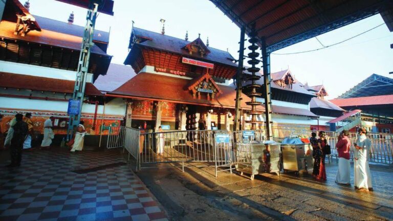 The restoration of ancient wall murals at the sanctum sanctorum of Guruvayur Devaswom Temple by Angadi Foundation and House of Angadi.